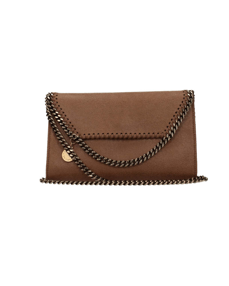 Stella Mccartney Brown Leather Clutch Bag Glam Steals