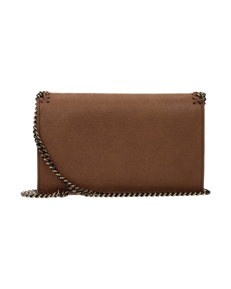 Stella Mccartney Brown Leather Clutch Bag Glam Steals
