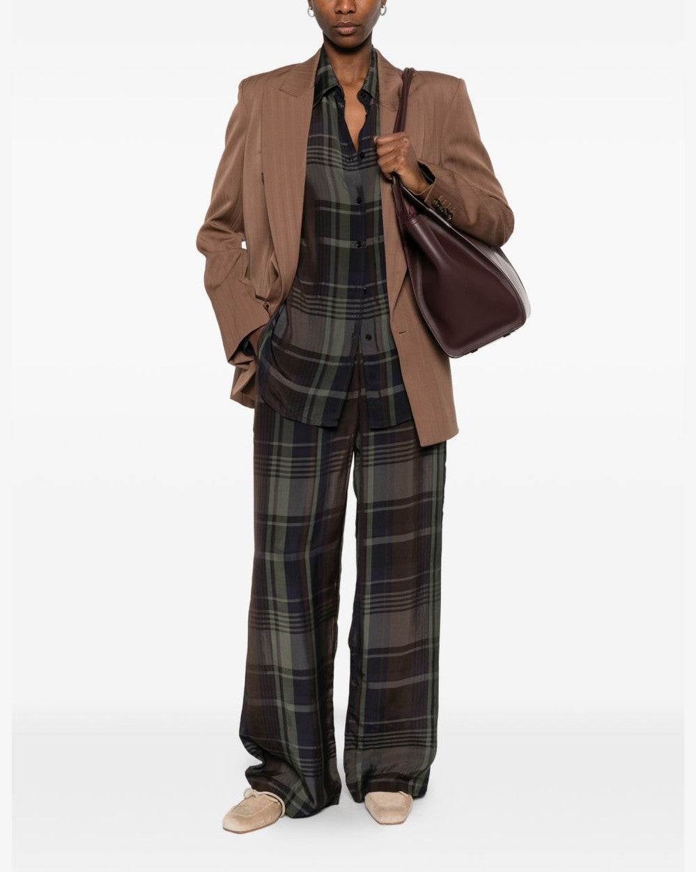 Stella Mccartney Brown Leather Jacket Glam Steals