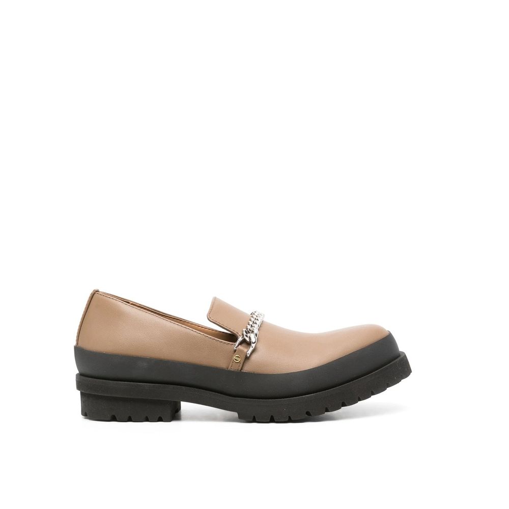 Stella Mccartney Brown Leather Vegan Slip On Loafers Glam Steals
