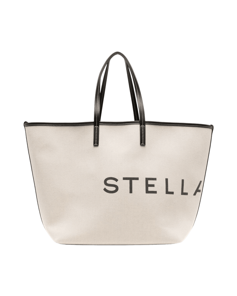 Stella Mccartney Canvas Logo Tote Bag Glam Steals