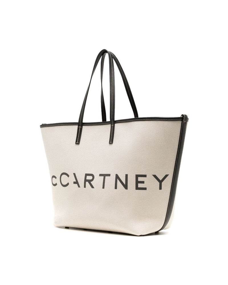 Stella Mccartney Canvas Logo Tote Bag Glam Steals