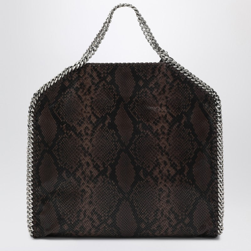 Stella Mccartney Falabella Tote Fold Over with Snake Print Glam Steals