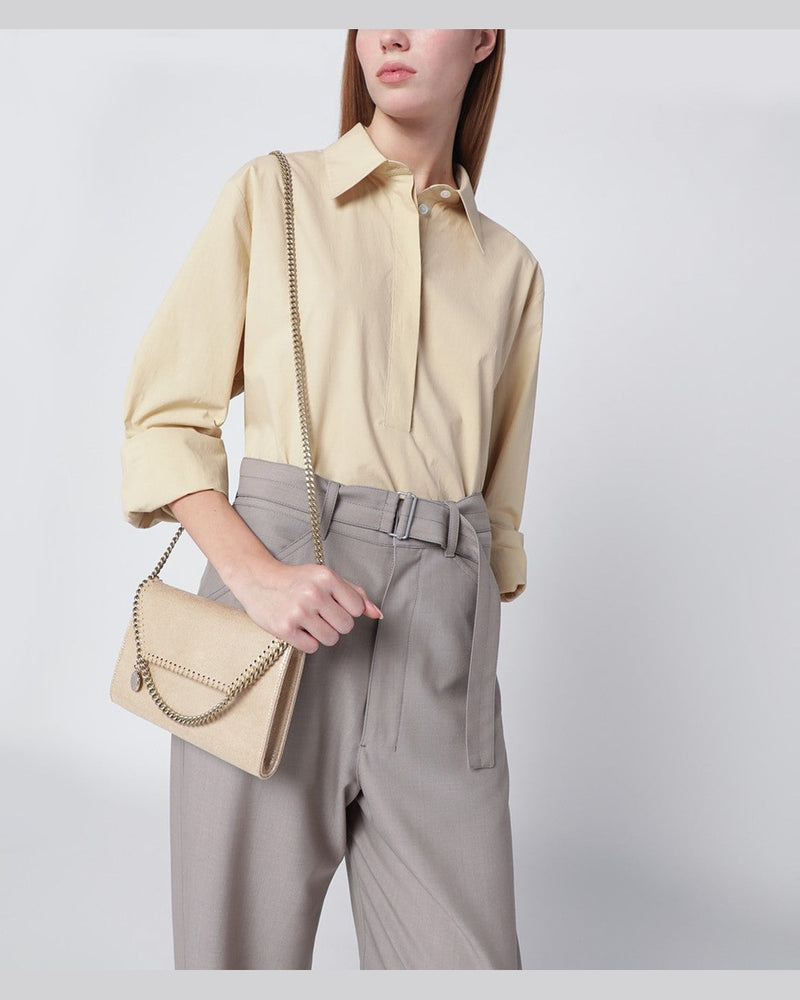 Stella Mccartney Gold Falabella Airlite Crossbody Wallet Bag Glam Steals