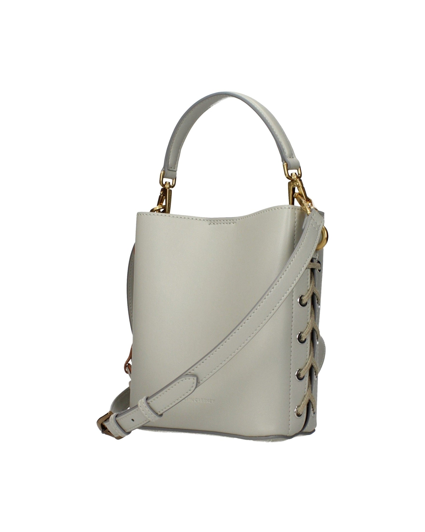 Stella Mccartney Gray Leather Handbag Handbags