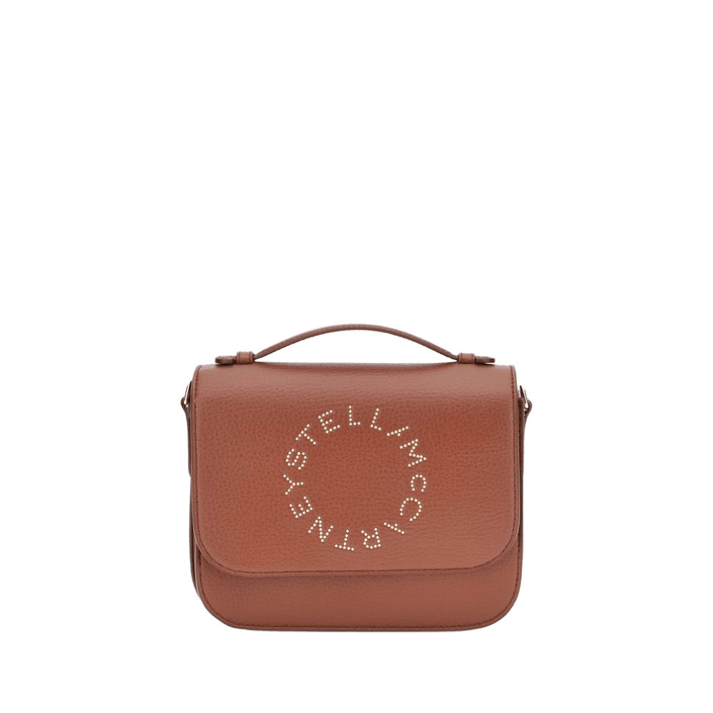 Stella Mccartney Logo Flap Bag Eco Embossed Grainy Alter Glam Steals