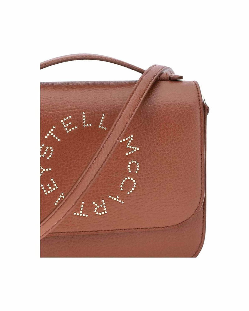 Stella Mccartney Logo Flap Bag Eco Embossed Grainy Alter Glam Steals