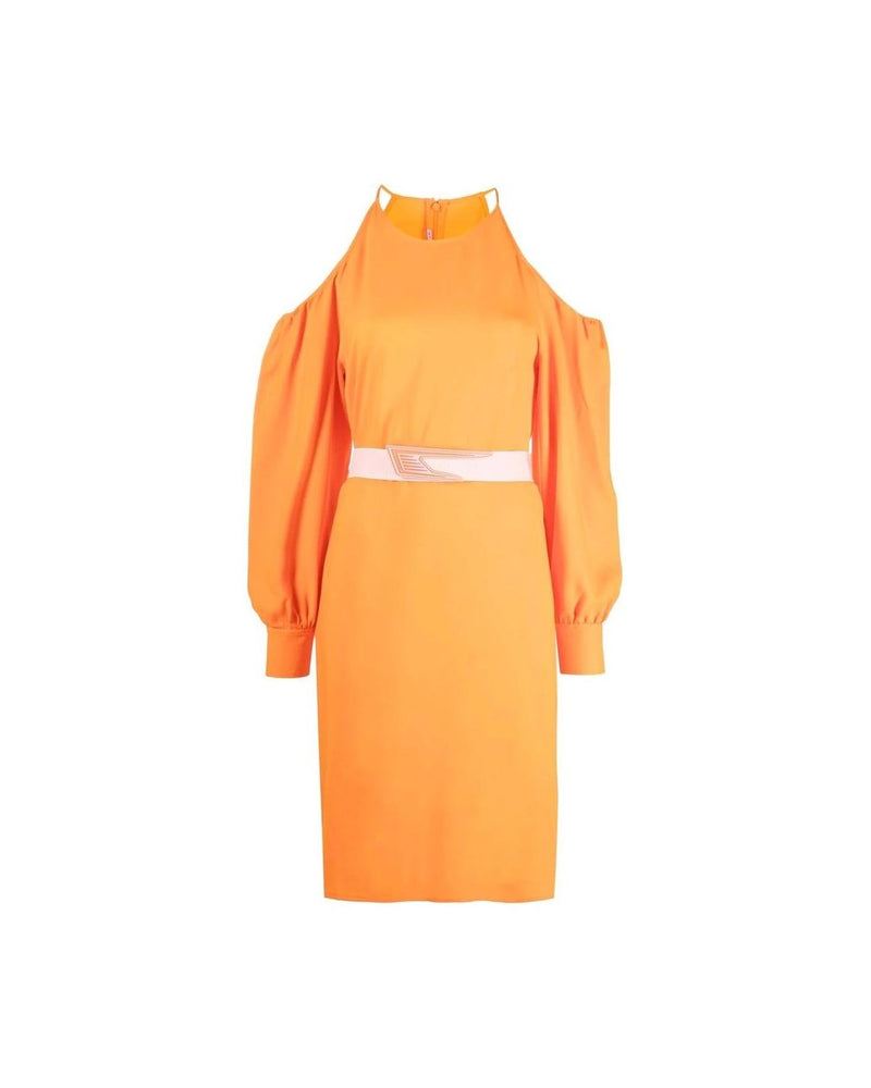 Stella Mccartney Orange Viscose Dress Glam Steals