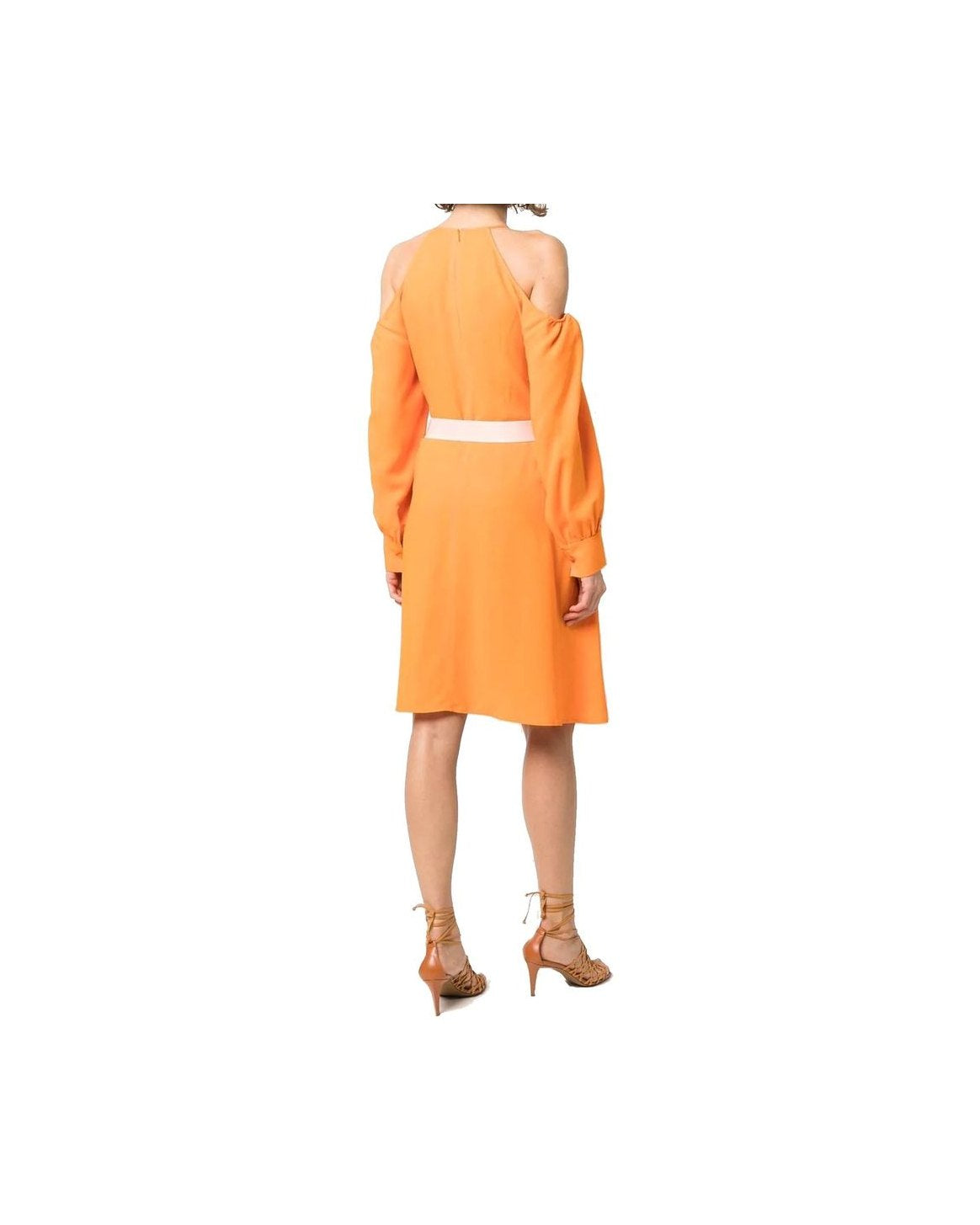 Stella Mccartney Orange Viscose Dress Glam Steals