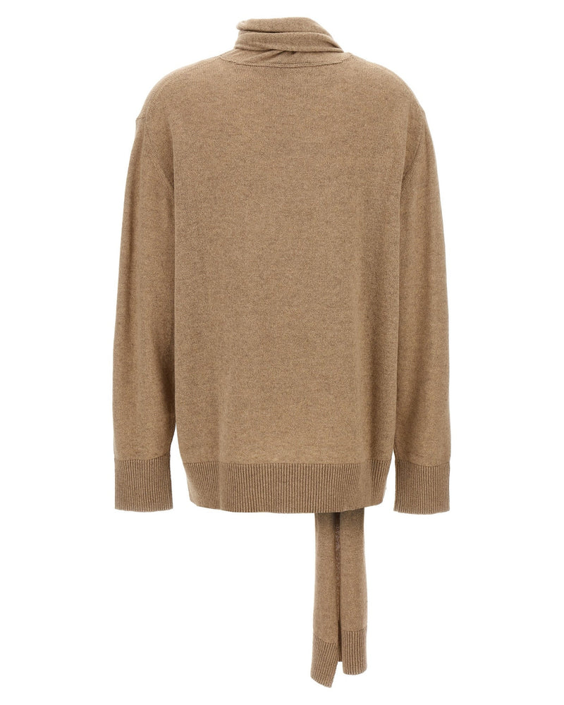 Stella Mccartney Scarf Detail Sweater Glam Steals