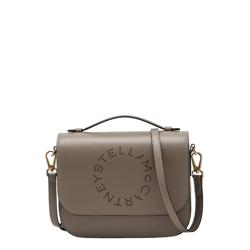 Stella Mccartney Shoulder Bag with Moss Coloured Logo Glam Steals