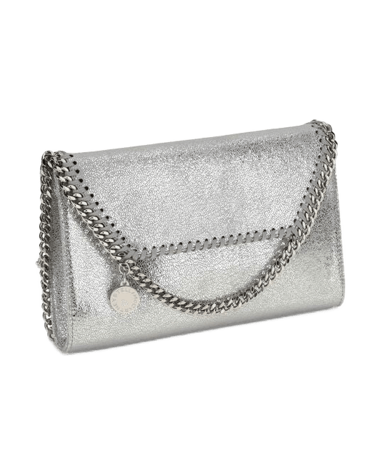 Stella Mccartney Silver Polyester Shoulder Bag Shoulder Bags