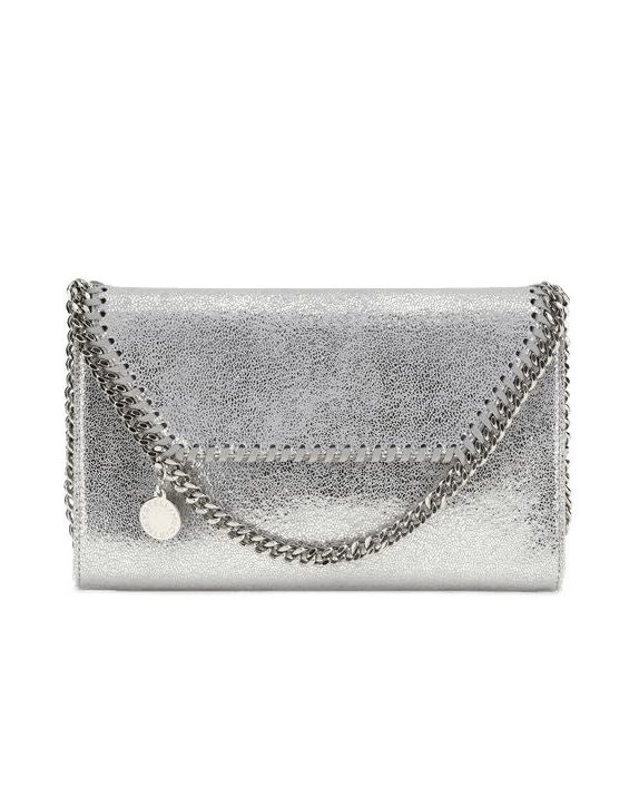 Stella Mccartney Silver Polyester Shoulder Bag Glam Steals