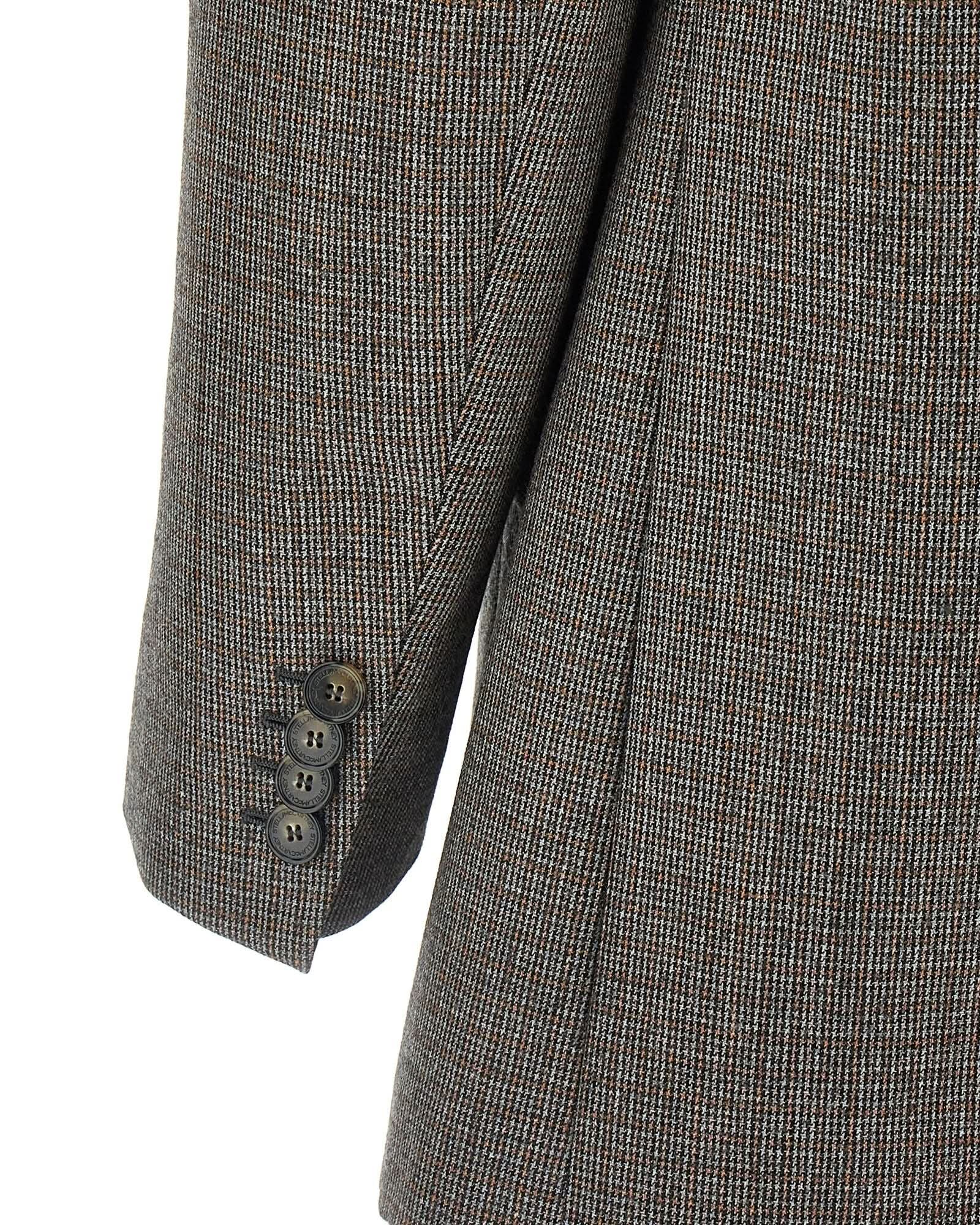 Stella Mccartney Single Breasted Micro Houndstooth Blazer Glam Steals