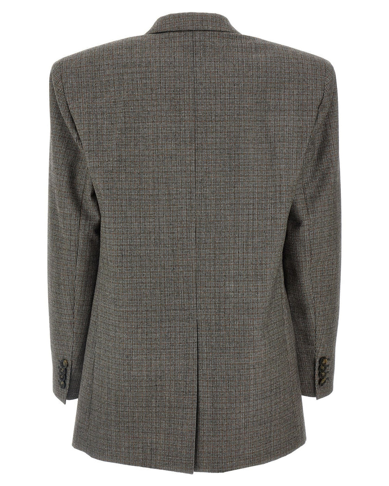 Stella Mccartney Single Breasted Micro Houndstooth Blazer Glam Steals