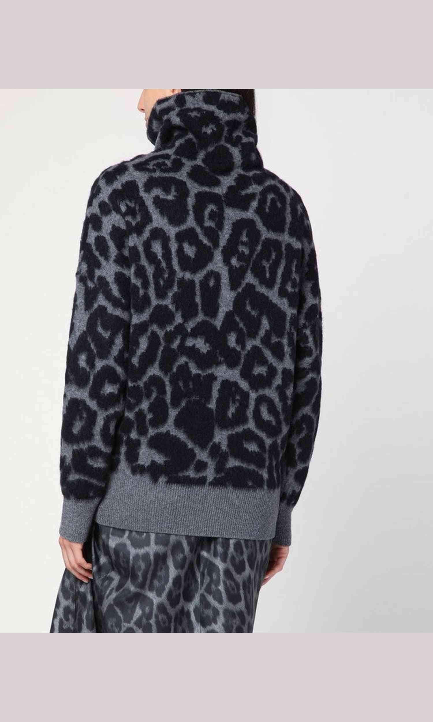 Stella Mccartney Wool Leopard Print Turtleneck Sweater Glam Steals