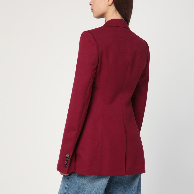 Stella Mccartney Wool Single Breasted Jacket in Jazzberry Glam Steals