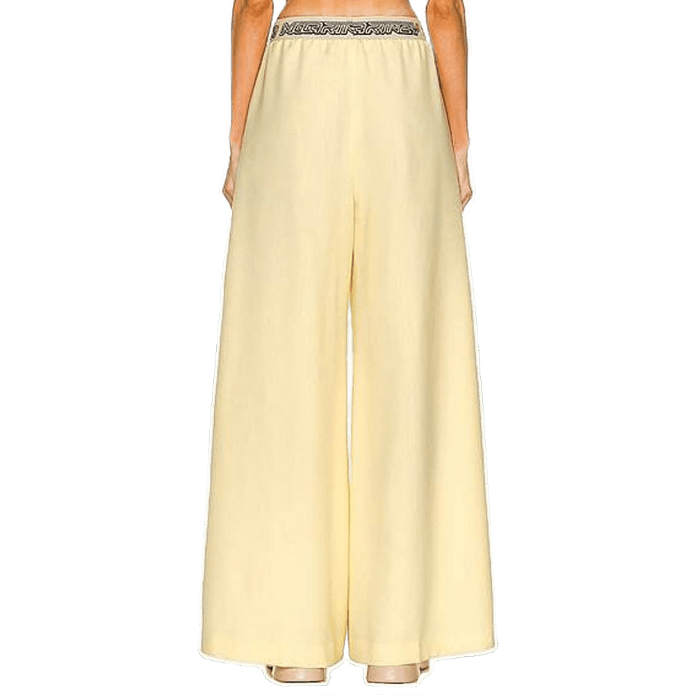 Stella Mccartney Yellow Wool Casual Pant Glam Steals
