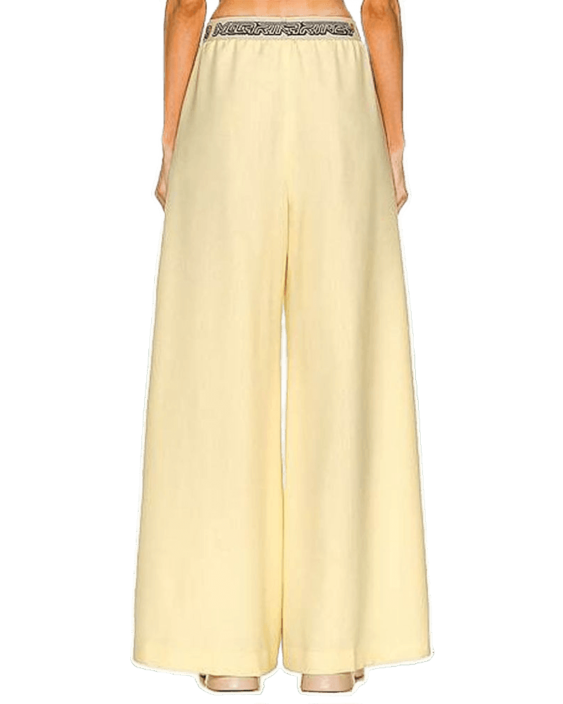 Stella Mccartney Yellow Wool Casual Pant Glam Steals