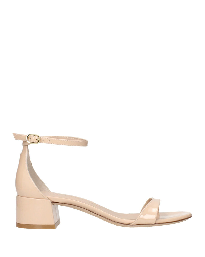 Stuart Weitzman Beige Leather Flat Sandals Glam Steals