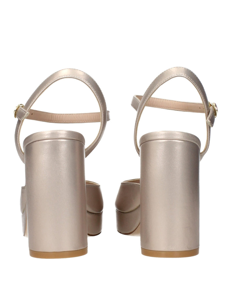 Stuart Weitzman Beige Leather Platforms Glam Steals