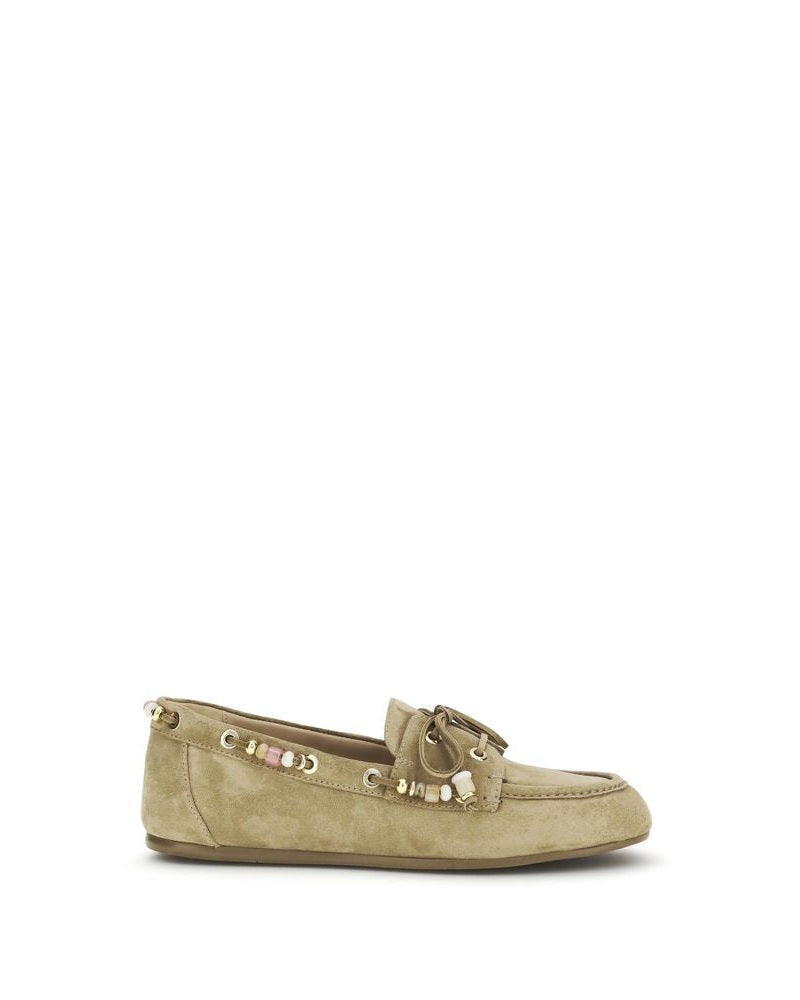 Stuart Weitzman Beige Slip On Loafers Glam Steals