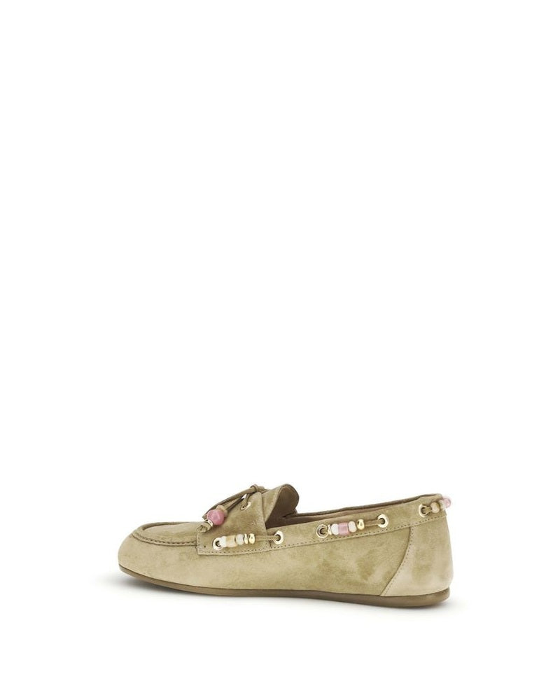 Stuart Weitzman Beige Slip On Loafers Glam Steals