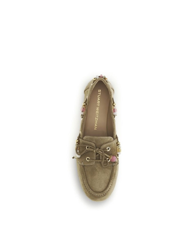 Stuart Weitzman Beige Slip On Loafers Glam Steals