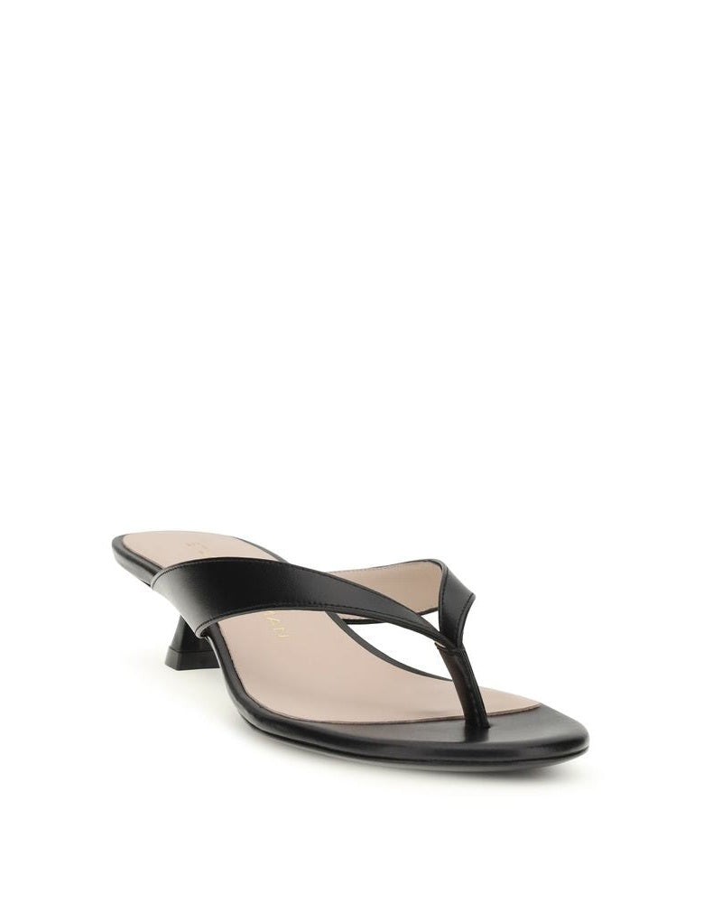 Stuart Weitzman Black Calf Leather Bos Taurus Strap Sandals Glam Steals
