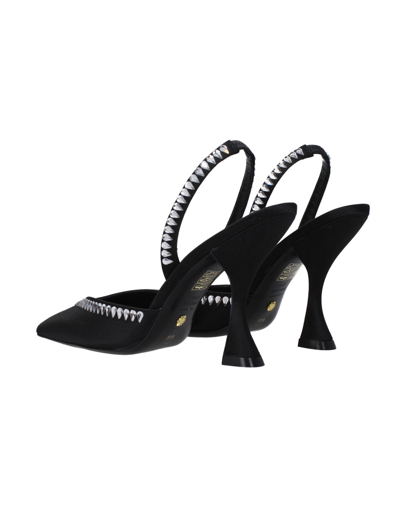 Stuart Weitzman Black Satin Stiletto Heel Glam Steals