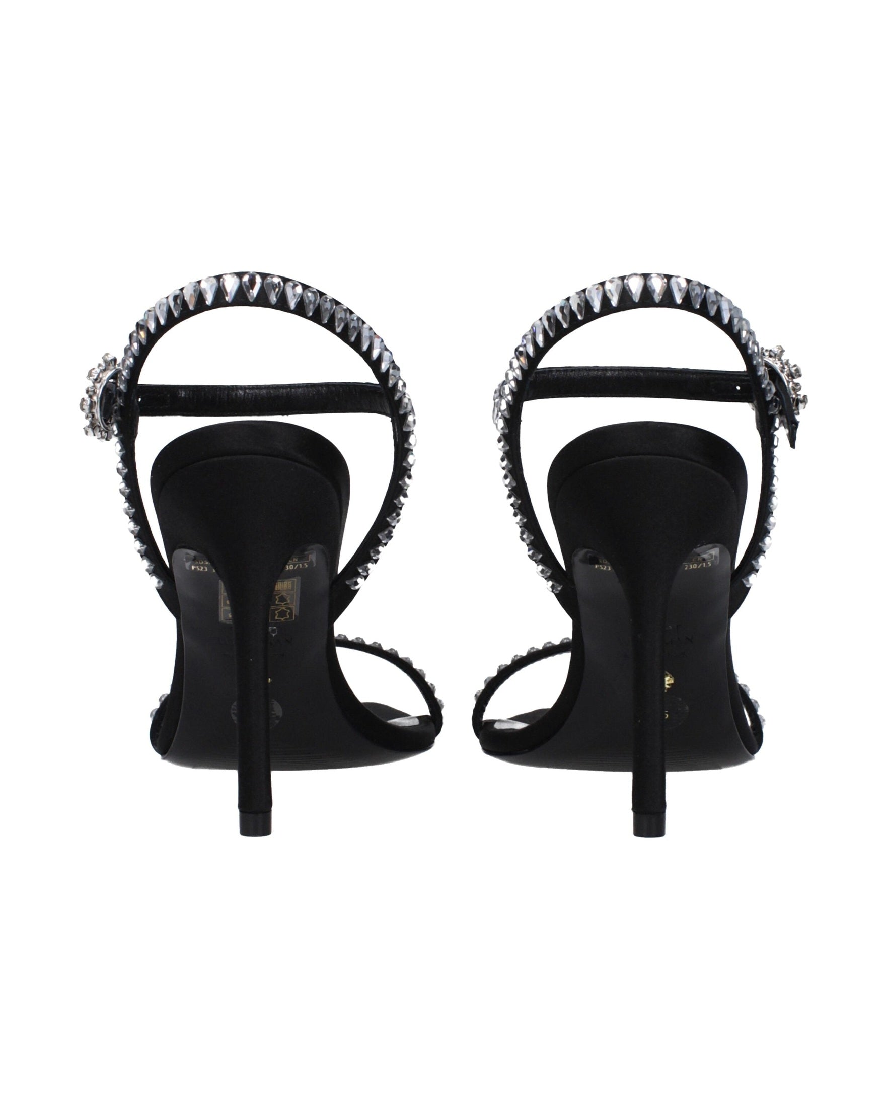 Stuart Weitzman Black Satin Stiletto Heel Glam Steals