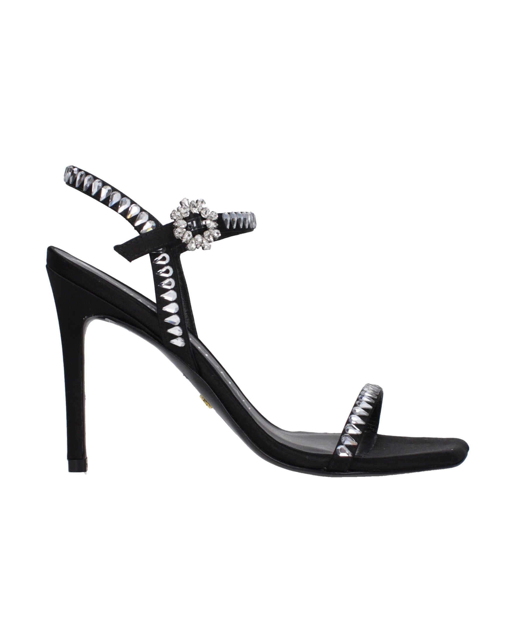 Stuart Weitzman Black Satin Stiletto Heel Glam Steals