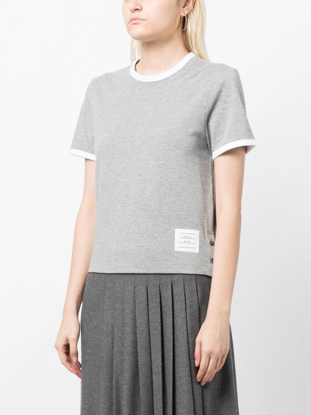 Thom Browne Grey T-Shirt And Polo Glam Steals