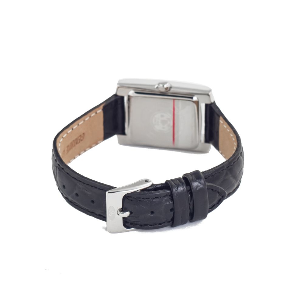 Time Force Black Leather Watch Glam Steals
