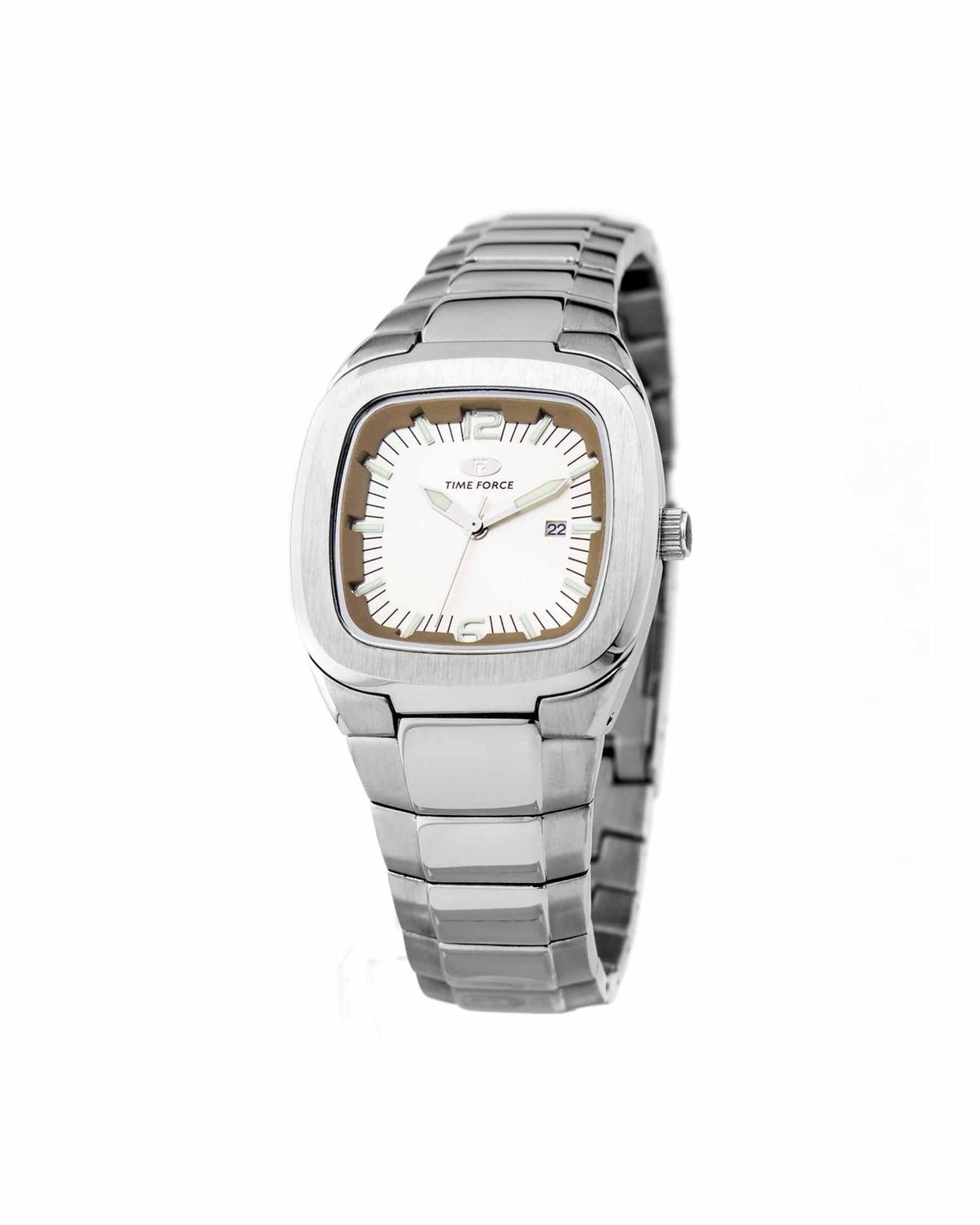 Time Force Silver Stainless Steel Watch Glam Steals