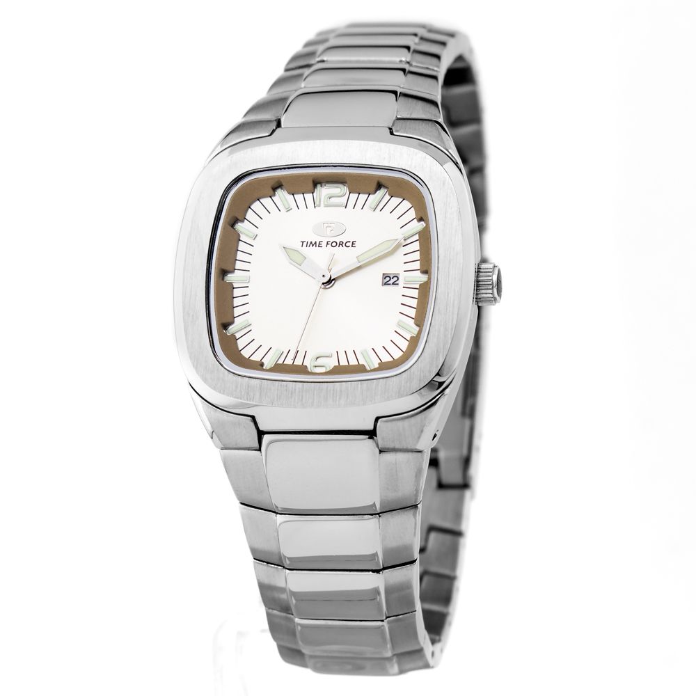 Time Force Silver Stainless Steel Watch Glam Steals