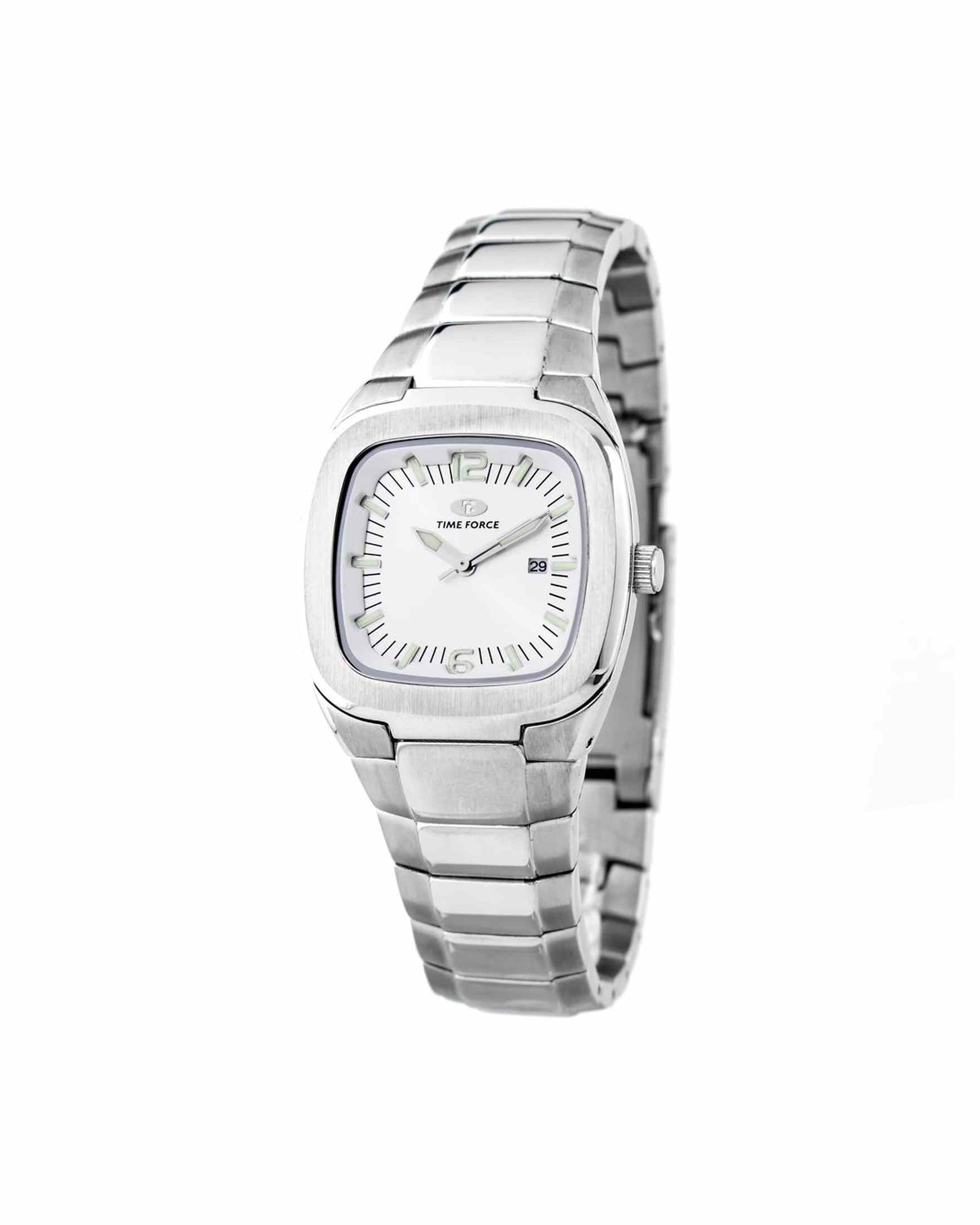 Time Force Silver Stainless Steel Watch Glam Steals