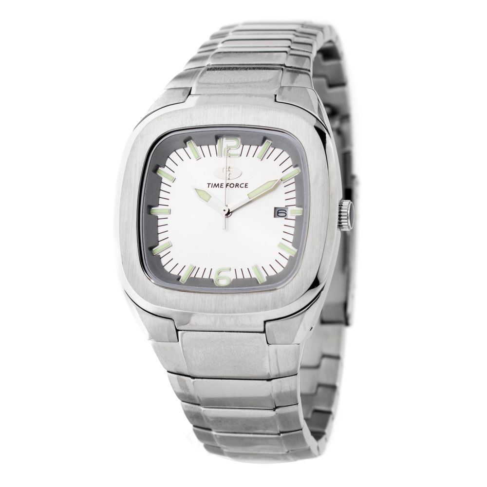 Time Force Silver Stainless Steel Watch Glam Steals