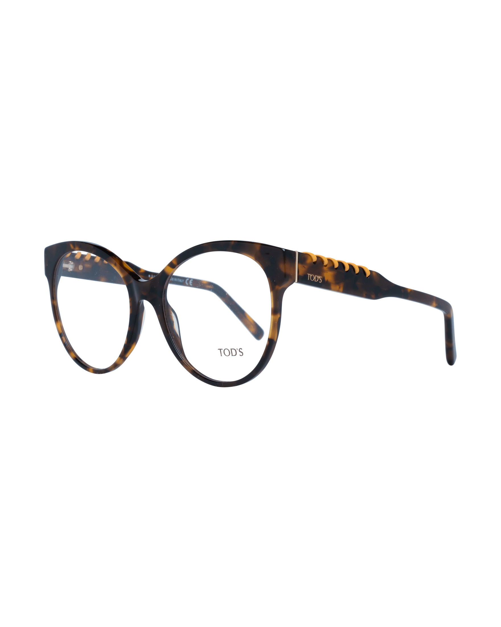 Tod'S Chic Round Full-Rim Brown Glasses Glam Steals