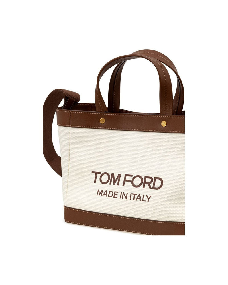 Tom Ford Beige Cotton Tote Bag Glam Steals