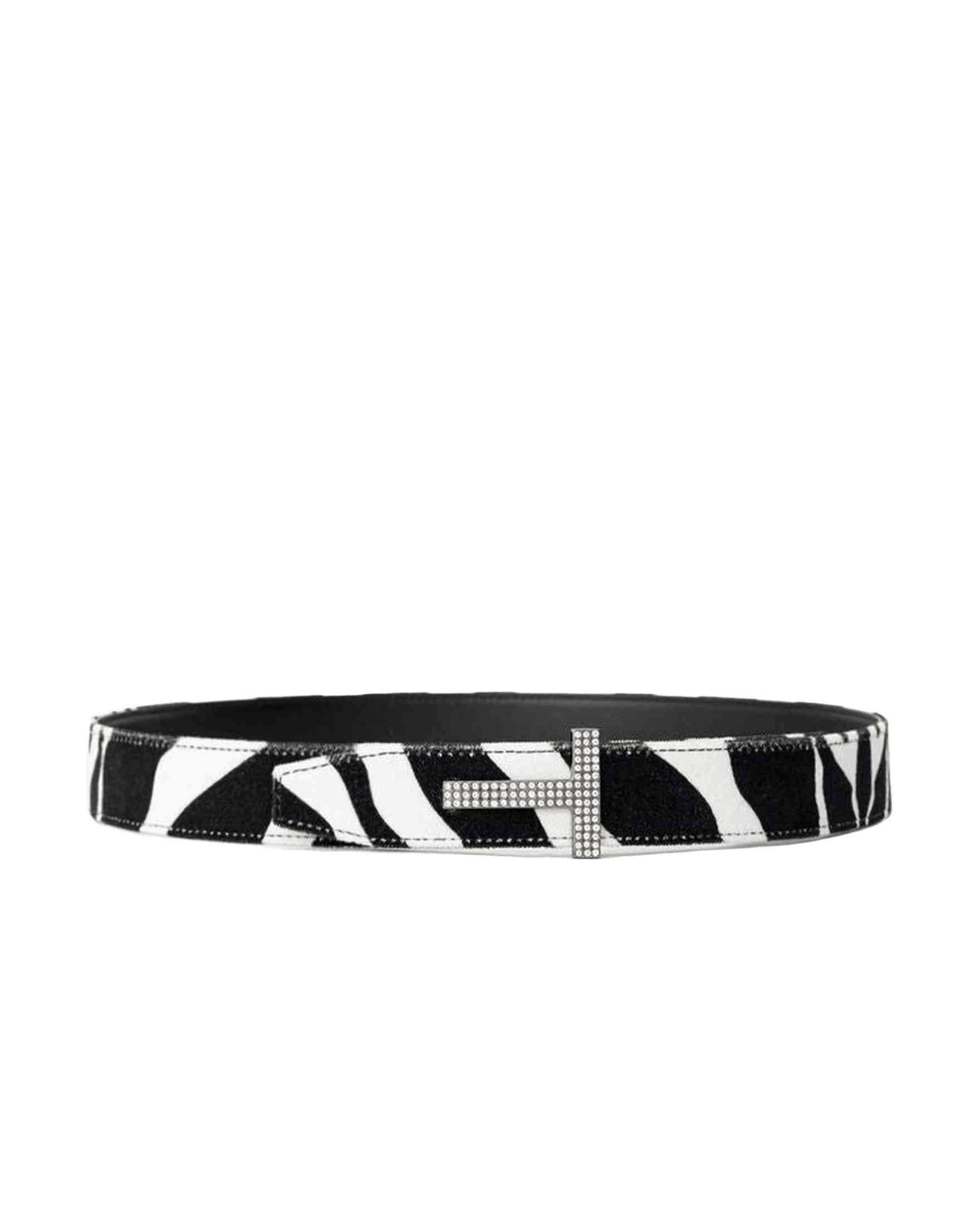 Tom Ford Black And White Leather Belt Glam Steals