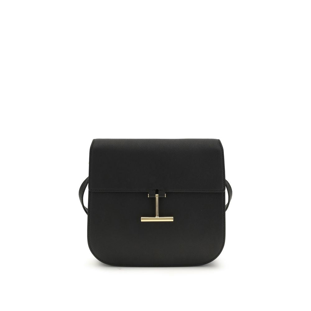 Tom Ford Black Calf Leather Bos Taurus Shoulder Bag Glam Steals