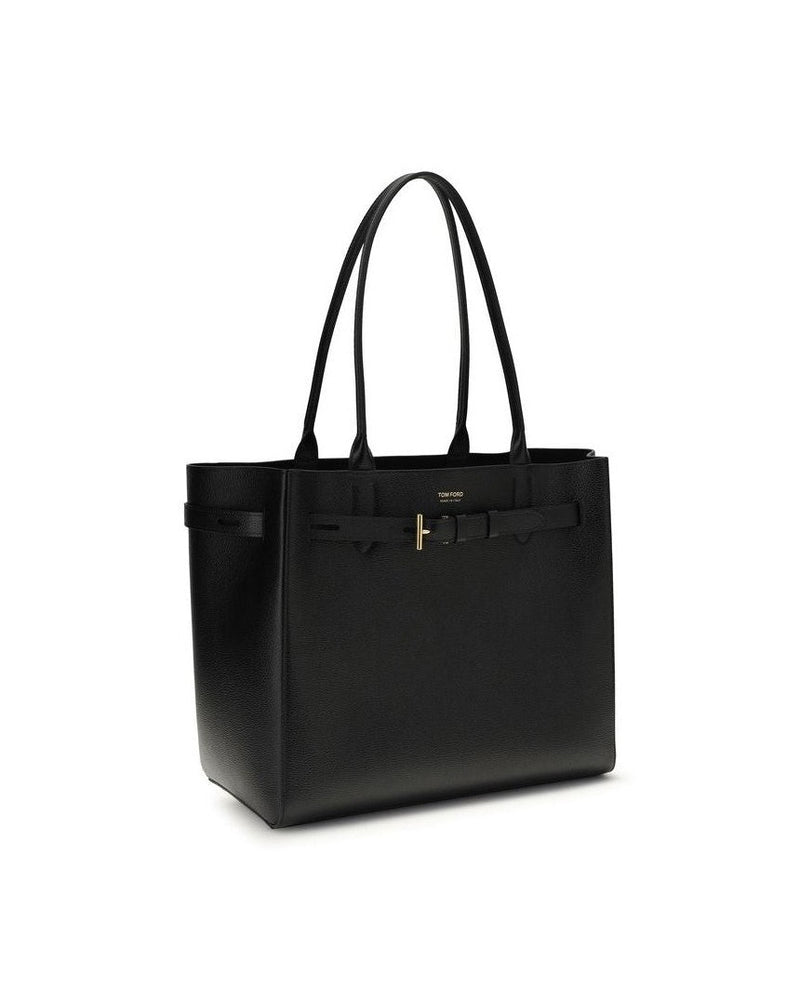 Tom Ford Black Calf Leather Bos Taurus Shoulder Bag Glam Steals