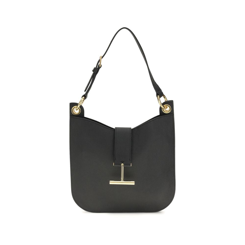 Tom Ford Black Calf Leather Bos Taurus Shoulder Bag Glam Steals