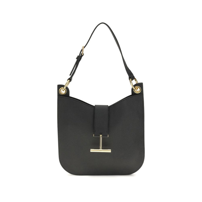Tom Ford Black Calf Leather Bos Taurus Shoulder Bag Glam Steals