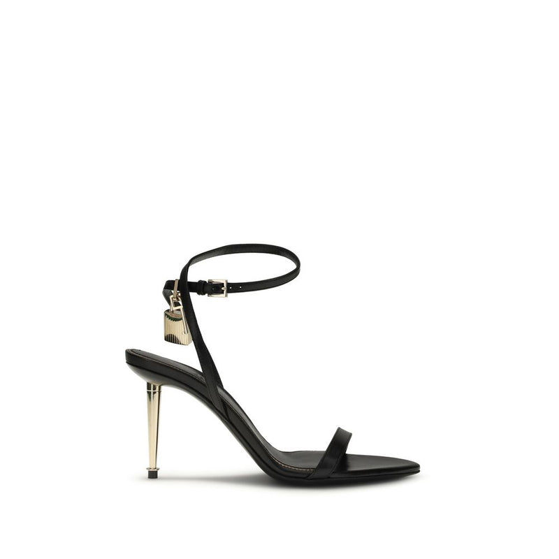 Tom Ford Black Goatskin Stiletto Heel Sandals Glam Steals