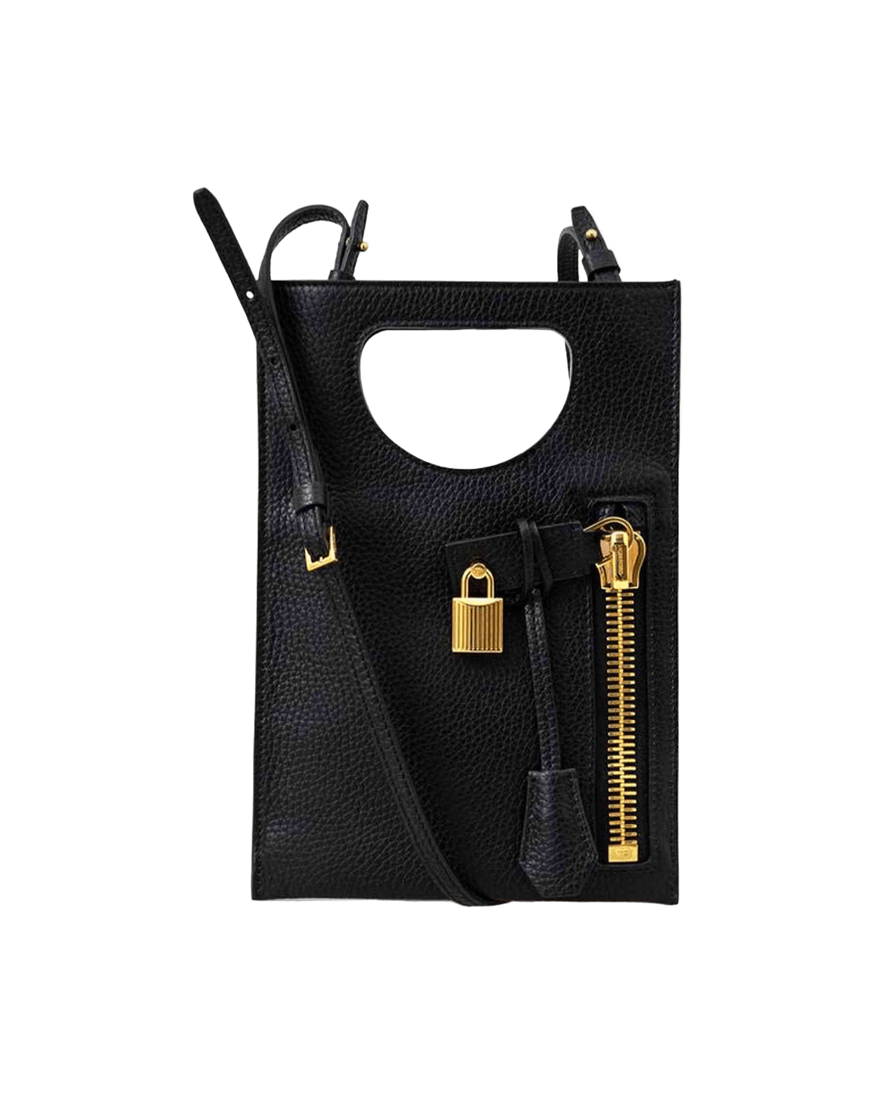 Tom Ford Black Leather Shoulder Bag Glam Steals