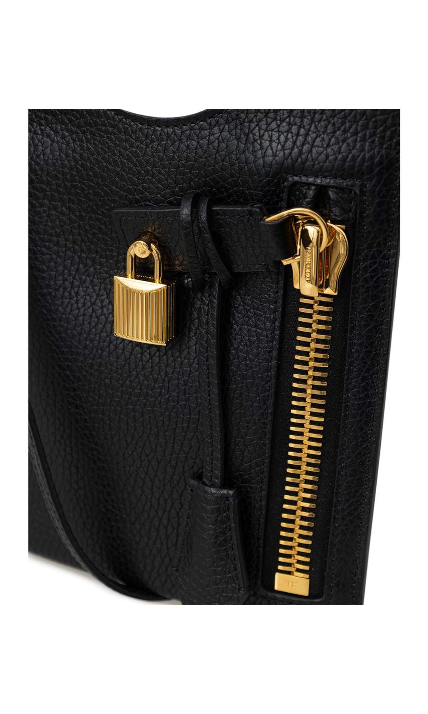 Tom Ford Black Leather Shoulder Bag Glam Steals