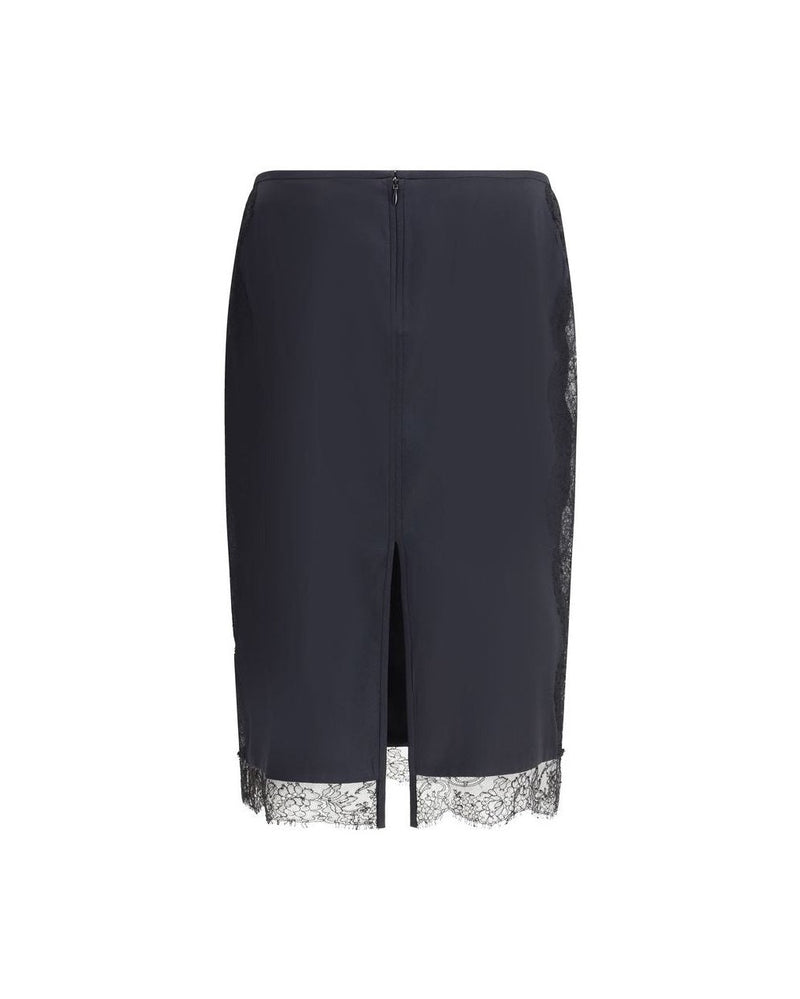 Tom Ford Black Silk Midi Skirt Glam Steals