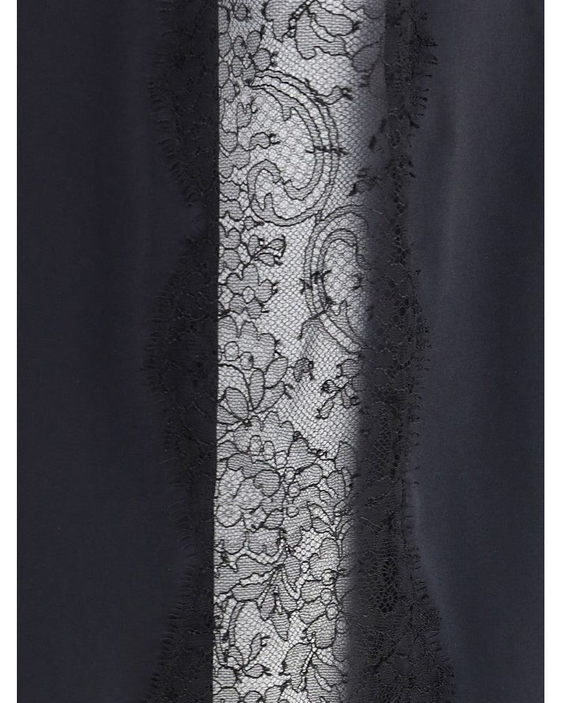 Tom Ford Black Silk Midi Skirt